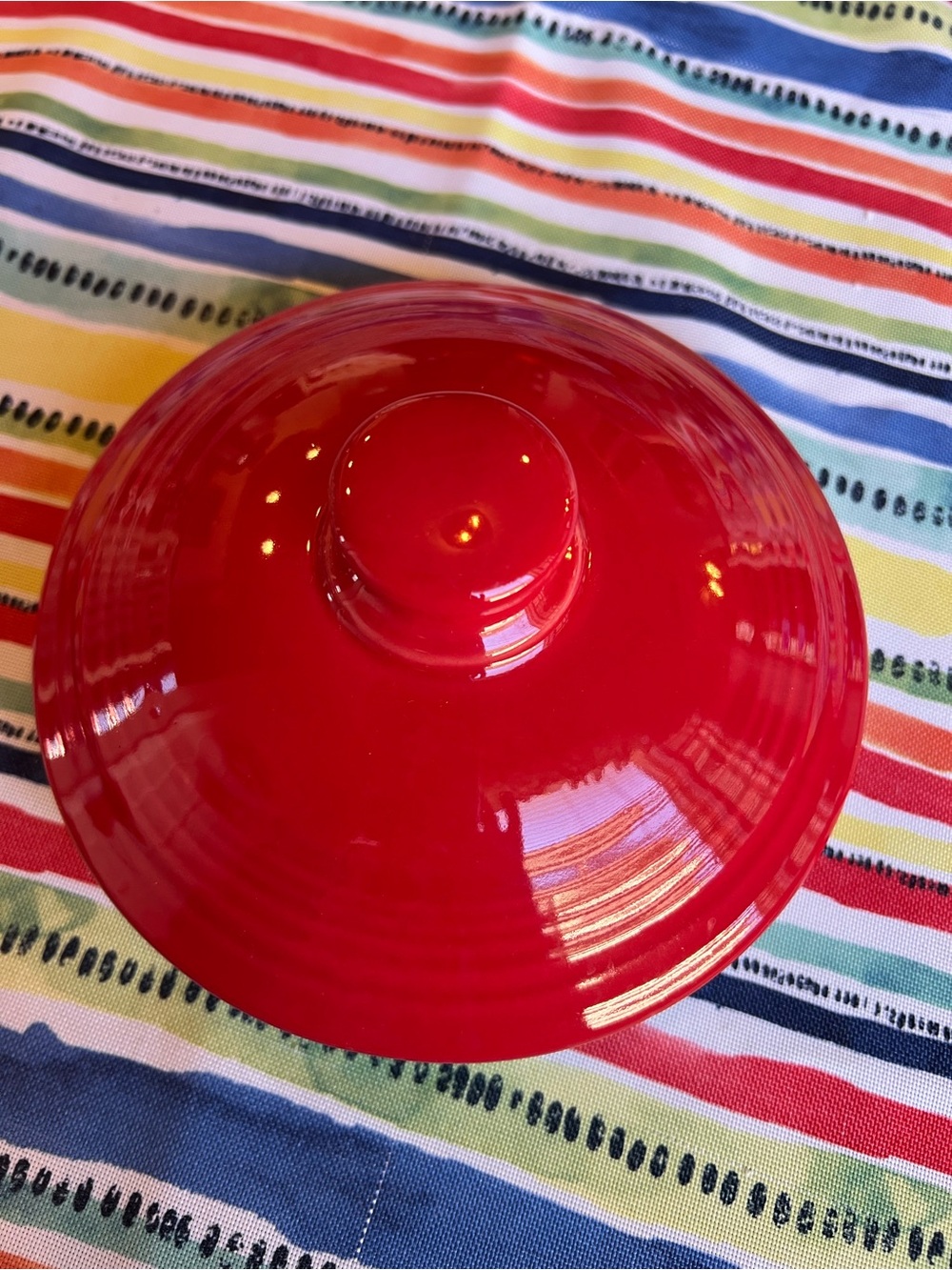 Fiestaware scarlet large canister lid only perfect condition